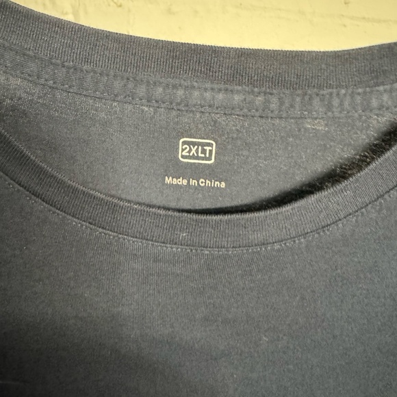 Apple t-shirt navy blue short sleeve size 2XLT - Picture 3 of 3